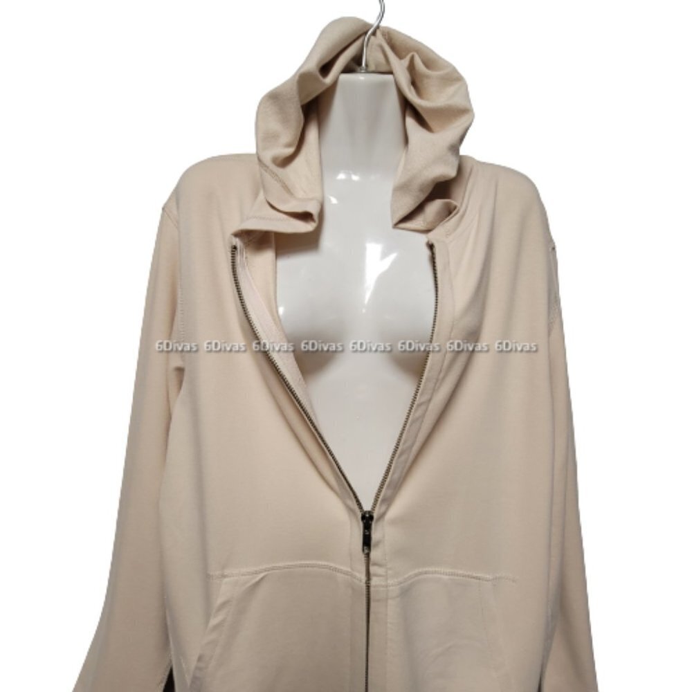 Men's Organic Cotton Soft Cozy Full Zip Spun Bamboo Hoodie - Unisex* - Size L